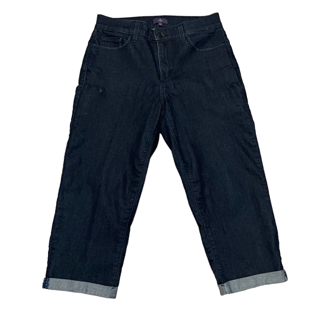 NYDJ Crop Jeans w/ Cuff Detail